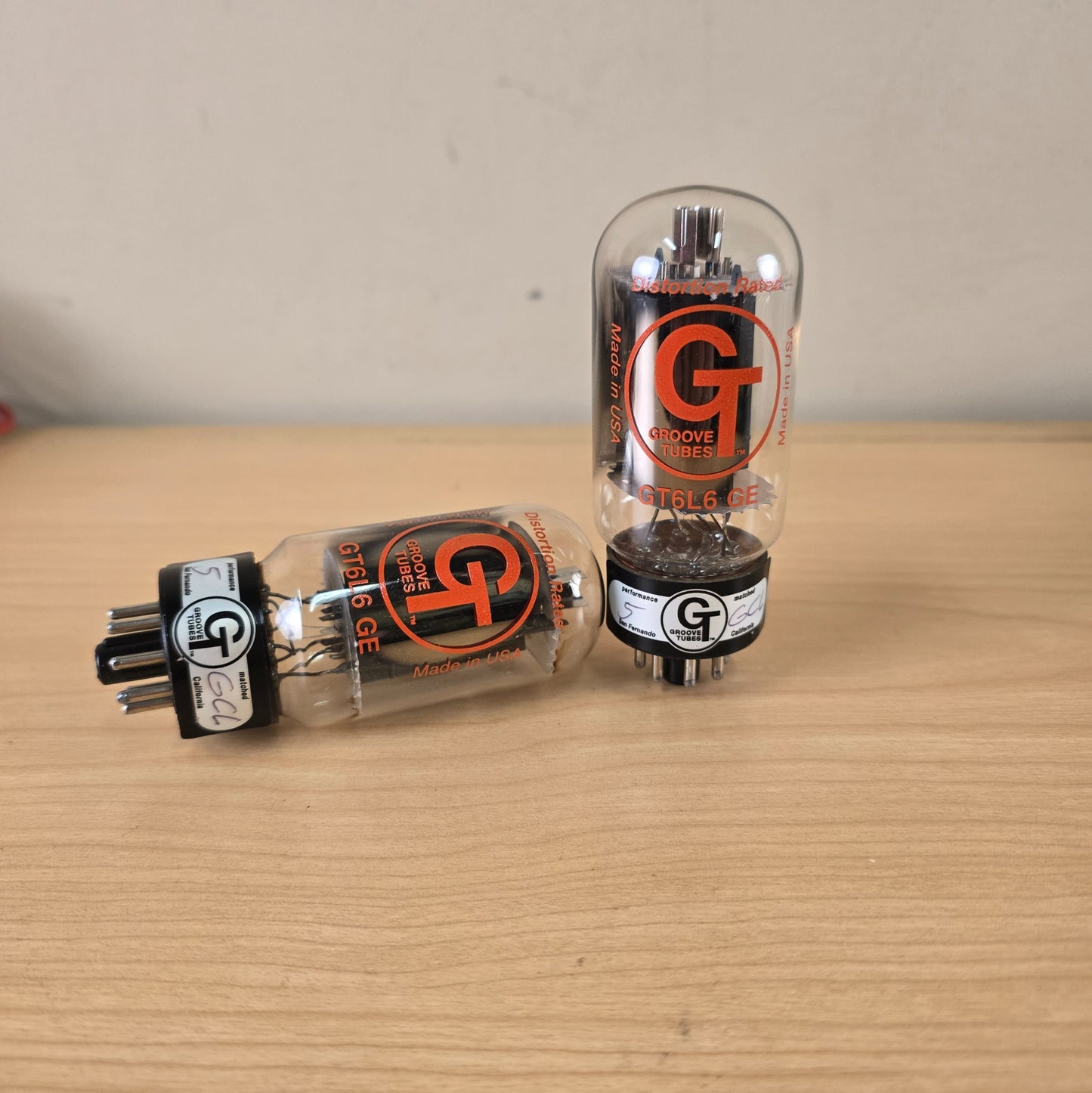 Groove Tubes GT6L6 GE Matched Set Pair 6L6 Vacuum Tubes Made USA