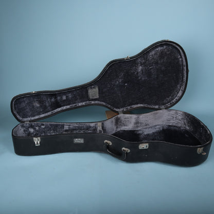 Vintage Guild Acoustic Guitar Hard Case Black Tolex Plush Interior Latches