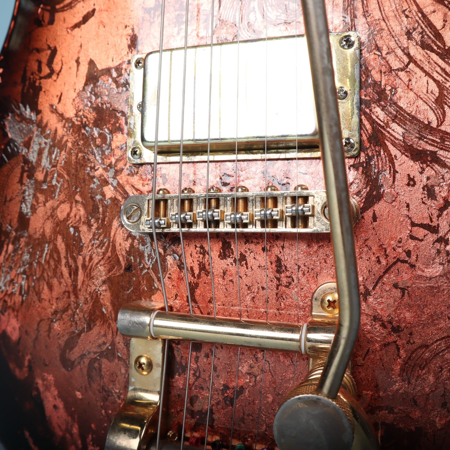 Wanderkauven Custom Shop Archangel T-Style Copper Leaf Flame Maple Neck