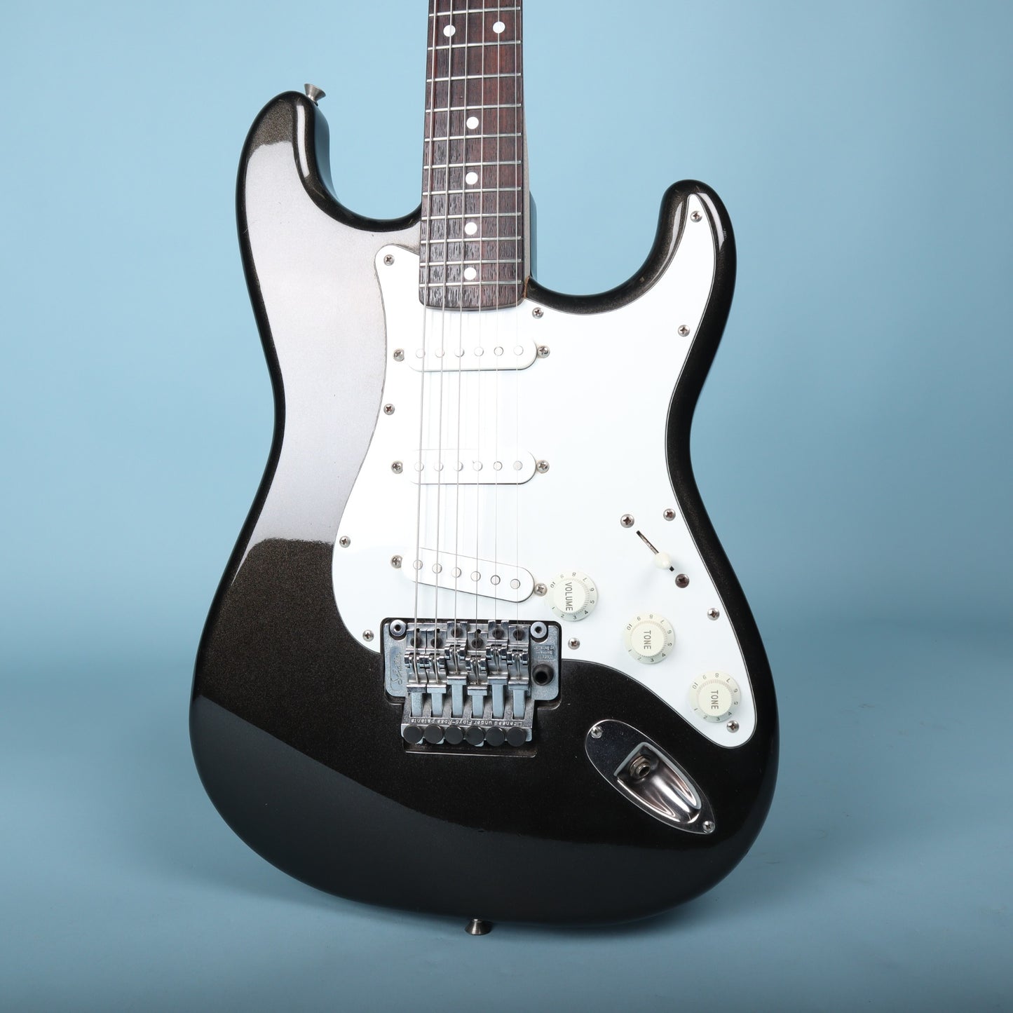 1989 Fender MIJ Stratocaster Black Flake Floating Tremolo