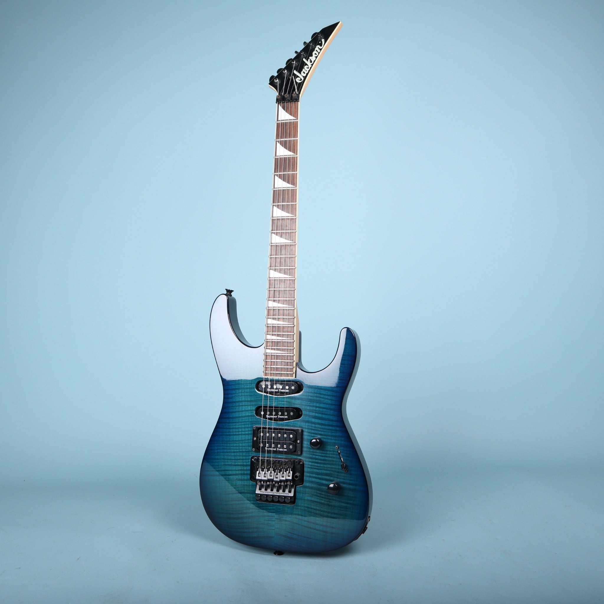 Jackson DK2 Dinky Transparent Blue Burst Seymour Duncan Floyd Rose