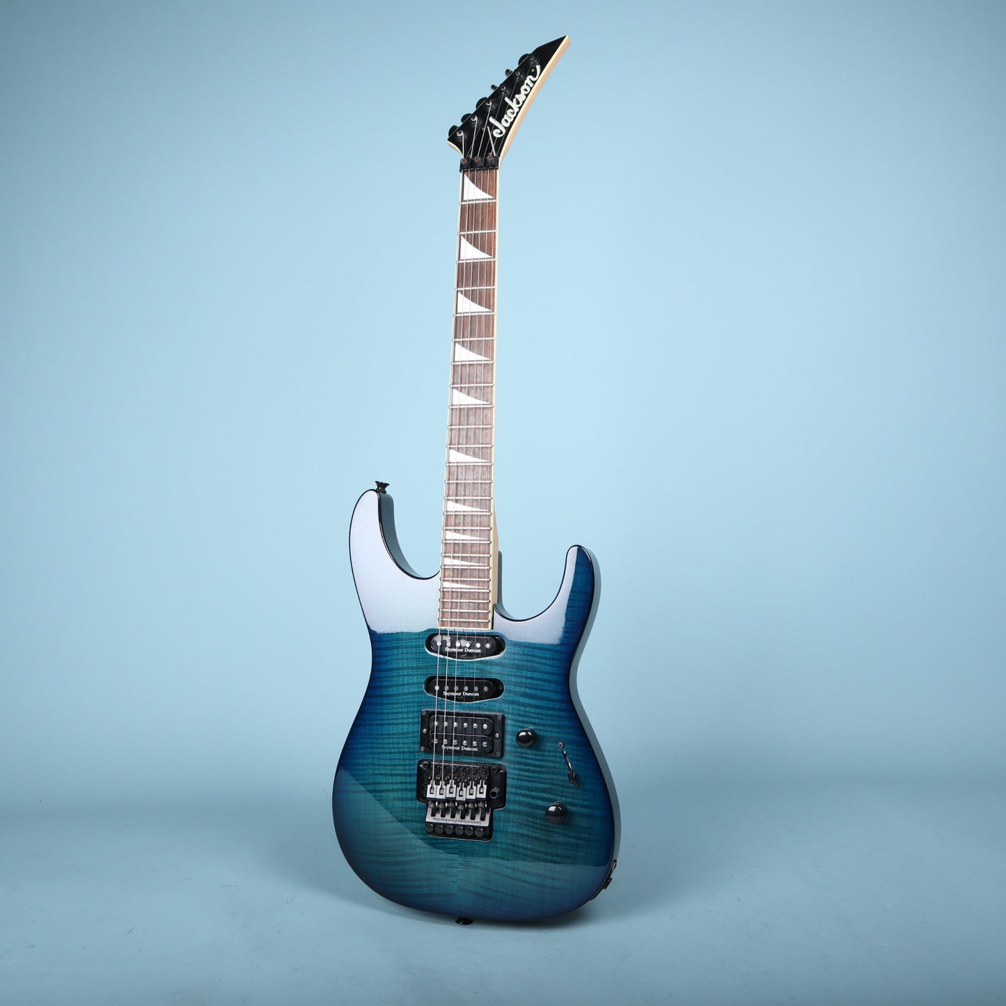 Jackson DK2 Dinky Transparent Blue Burst Seymour Duncan Floyd Rose