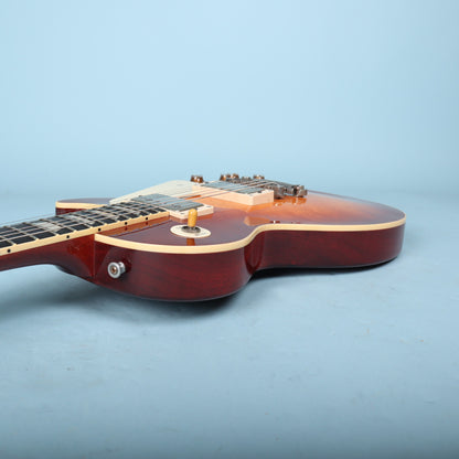 Ken McKay LP Single Cut Replica Sunburst Flame Top One Piece Back Guitar