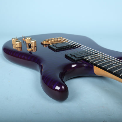 Carvin DC400T Purple Quilt Maple Neck Through Electric Guitar USA