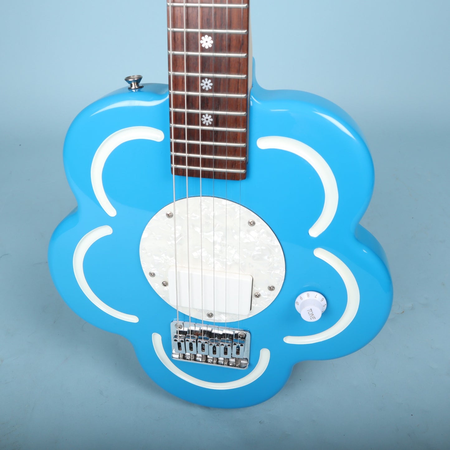Debutante Daisy Rock Electric Guitar Short Scale 💙 Blue Flower