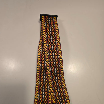 Vintage1970's 80's Woven Pattern Guitar Strap Made In USA
