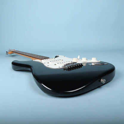 1984 Squier Stratocaster 72 Reissue Big Headstock SQ Electric Guitar Black Japan