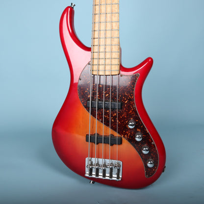 Pedulla Rapture 5-String Bass Guitar Red Sunburst