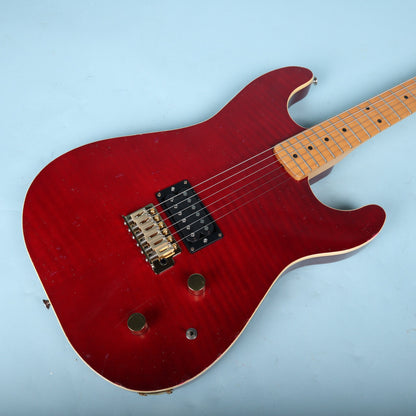 1980s LTD V Single Humbucker Electric Guitar Red Made in Japan