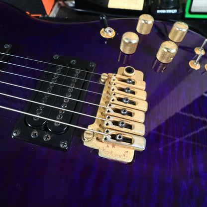 Carvin DC400T Purple Quilt Maple Neck Through Electric Guitar USA