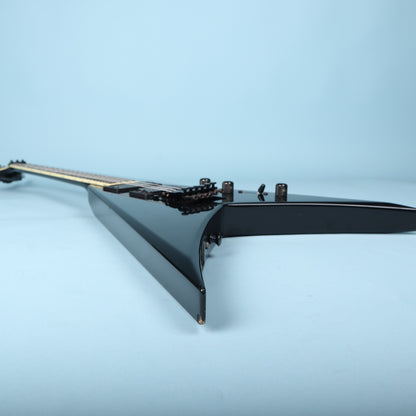 Low-angle view looking across the body wings and bridge from the tail