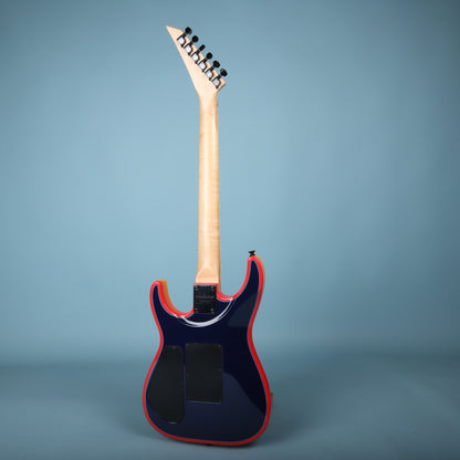 Full rear view of Jackson electric guitar