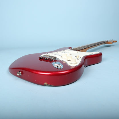 1998 Fender Deluxe Powerhouse Stratocaster Electric Guitar Red