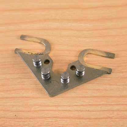 Overhead angled perspective of String Butler V3 faceplate and rollers
