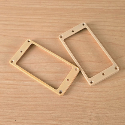 1980s Vintage DiMarzio USA Cream Humbucker Pickup Mounting Rings - Pair