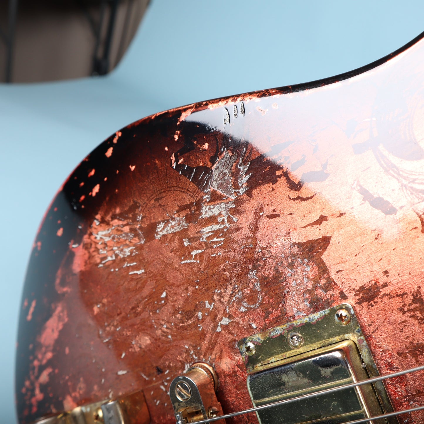 Wanderkauven Custom Shop Archangel T-Style Copper Leaf Flame Maple Neck