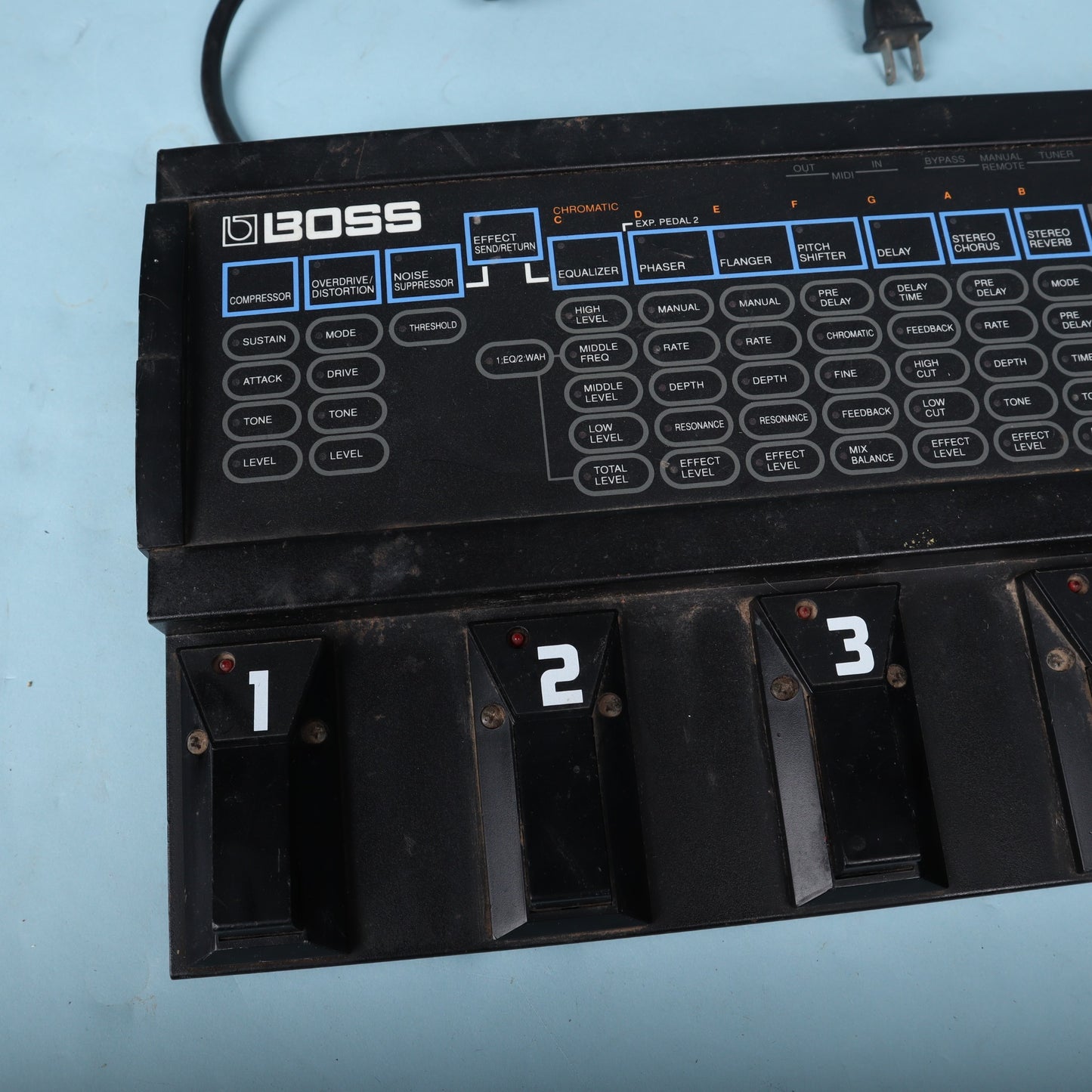 Vintage 1994 Boss ME-10 Guitar Multiple Effects Pedal Made in Japan