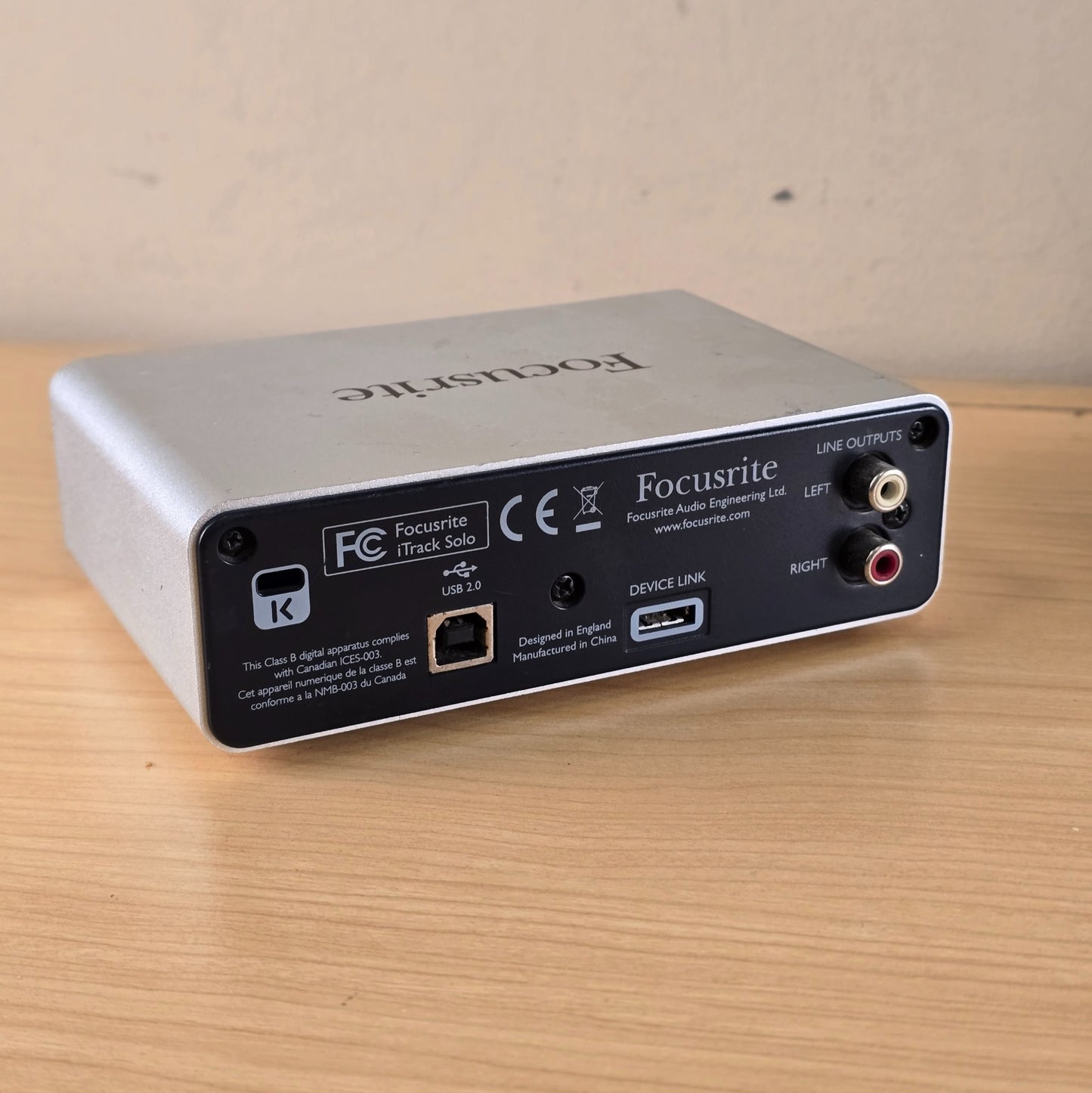 Focusrite iTrack Solo USB Audio Interface