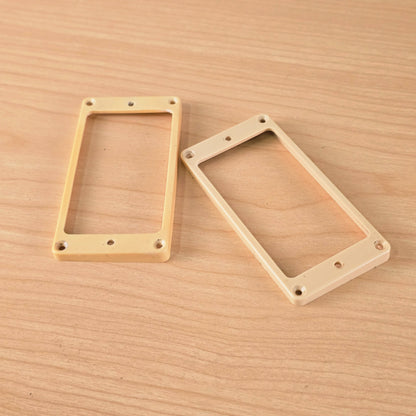 1980s Vintage DiMarzio USA Cream Humbucker Pickup Mounting Rings - Pair