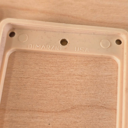 1980s Vintage DiMarzio USA Cream Humbucker Pickup Mounting Rings - Pair
