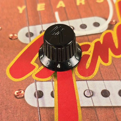 Fender 1986 MIJ Black F Logo Contemporary Knob Japan HM Very Rare