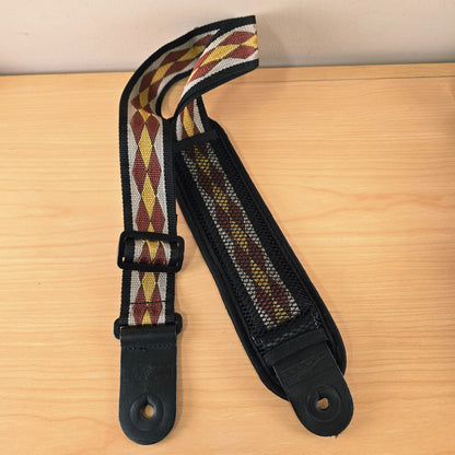 Planet Waves Woven Geometric Guitar Strap with Bass Shoulder Pad