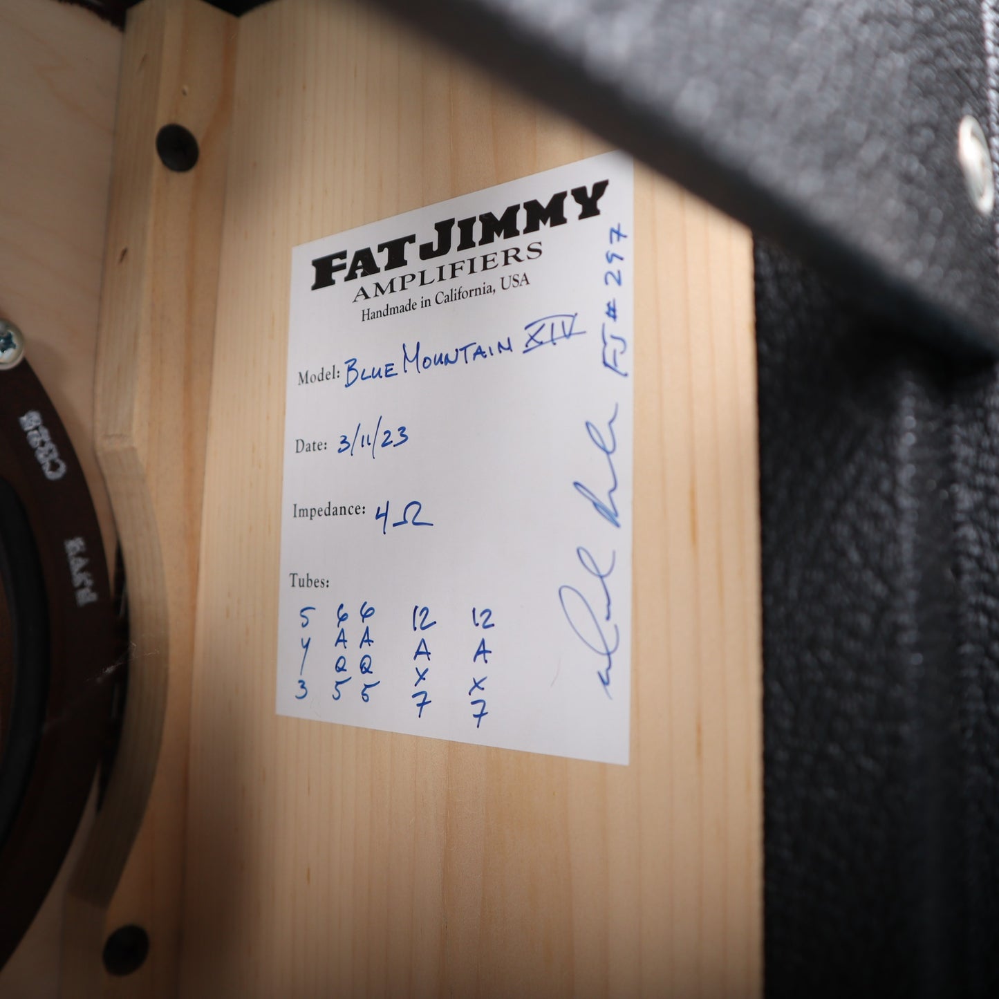 2023 Fat Jimmy Blue Mountain "Bob Weir"  XIV 2x8 Tube Combo Amp