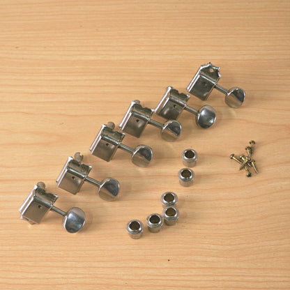 Vintage Gotoh Japan 6-in-Line Split Shaft Strat/ Tele Guitar Tuning Machines Chrome