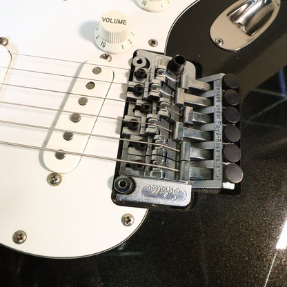 1989 Fender MIJ Stratocaster Black Flake Floating Tremolo