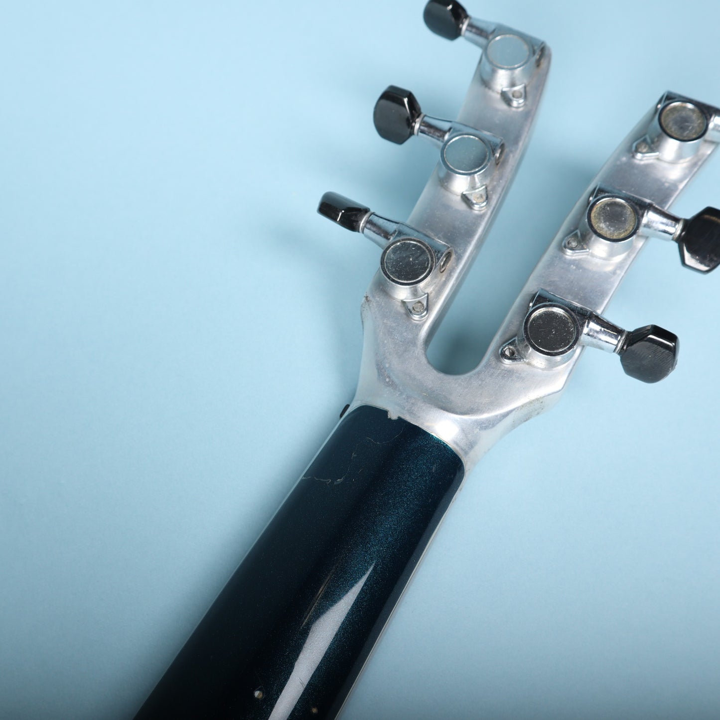 Vintage Kramer USA American Aluminum Guitar Neck with Tuners Headstock