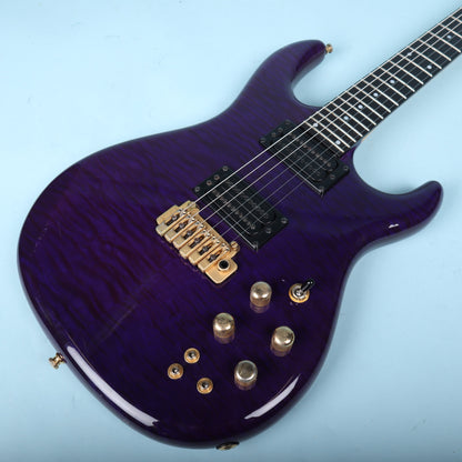 Carvin DC400T Purple Quilt Maple Neck Through Electric Guitar USA