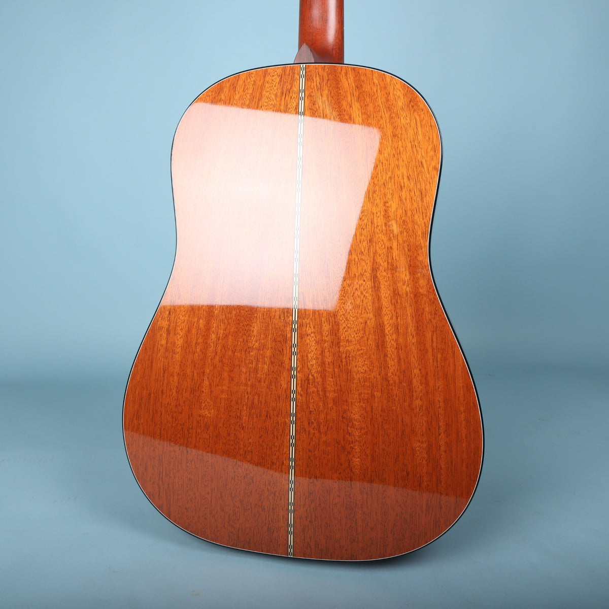 Solid mahogany back view with Style 28 center strip
