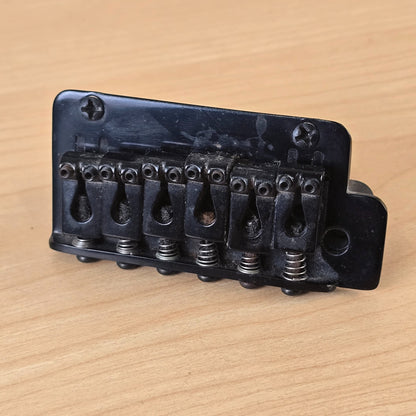 Puente de trémolo para guitarra eléctrica de 6 selletas, hecho en Japón - Negro