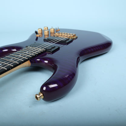 Carvin DC400T Purple Quilt Maple Neck Through Electric Guitar USA