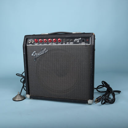 1980s Fender Champ 12 Red Knob Tube Guitar Amplifier