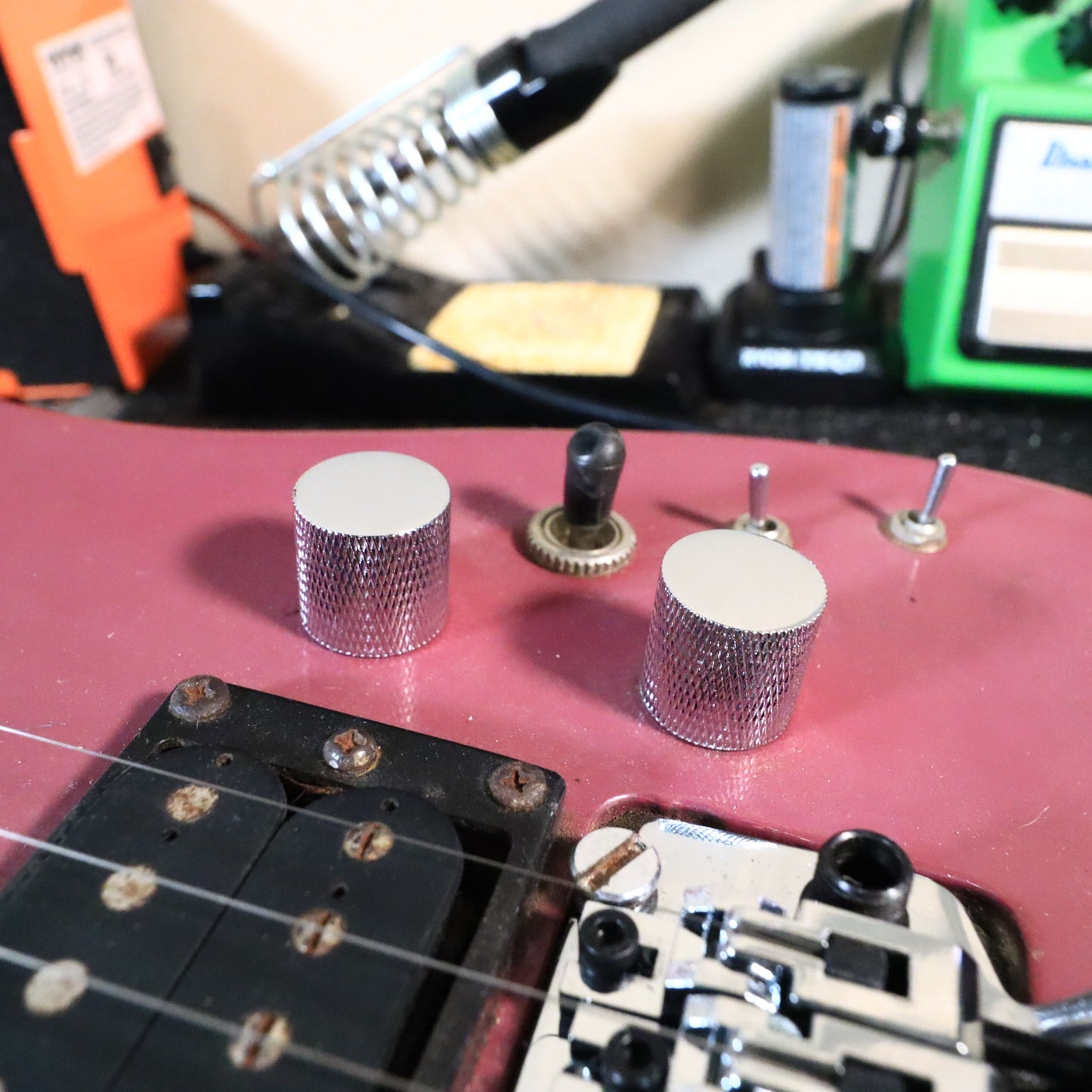 Westone Japan Superstrat in Magenta Reverse Headstock