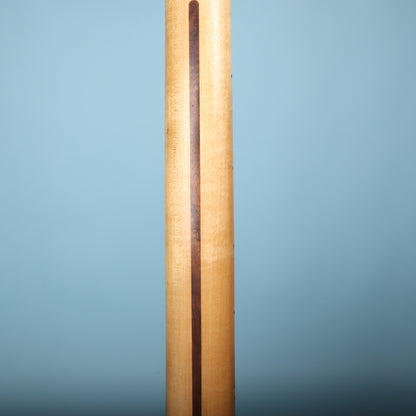 Rear view of maple neck with skunk stripe