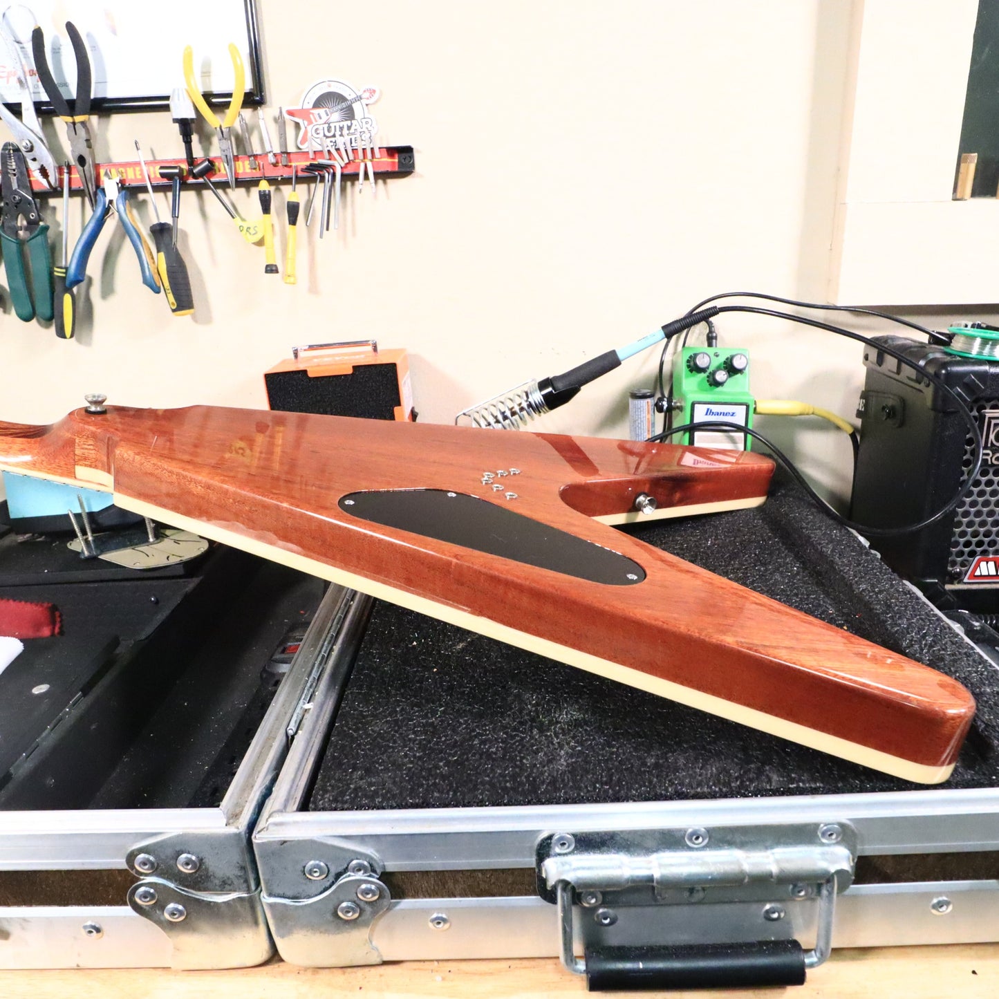 2003 Dean USA V Flame Maple Top Electric Guitar Mahogany Neck