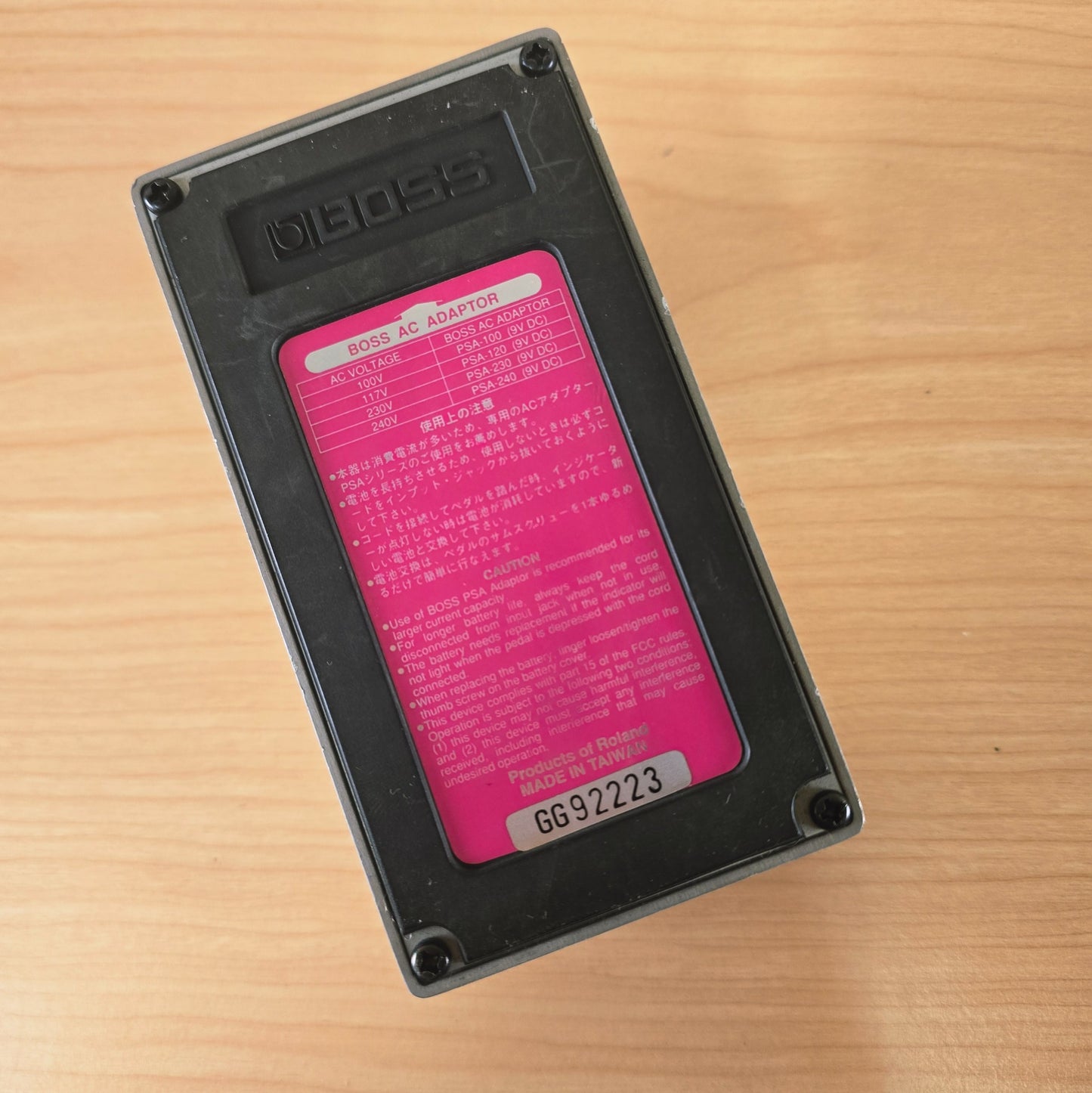 1995 Boss DD-3 Digital Delay Pedal ***Rare Pink Label***