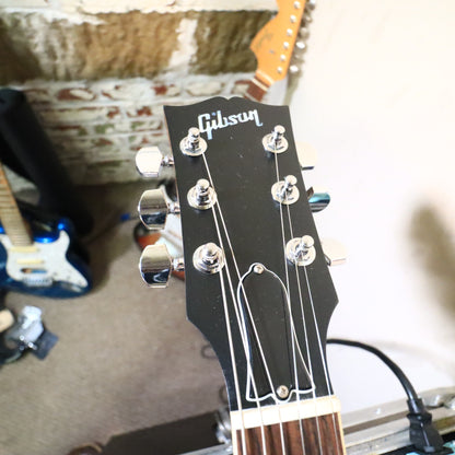 Close-up of headstock front in workshop setting