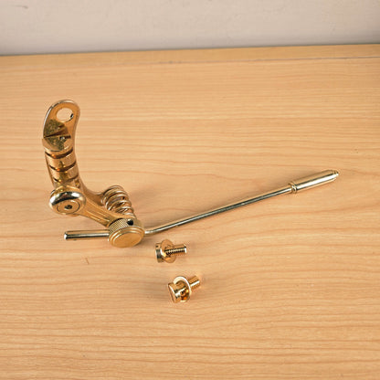 High-angle view of the assembled Duesenberg Les Trem II vibrato system