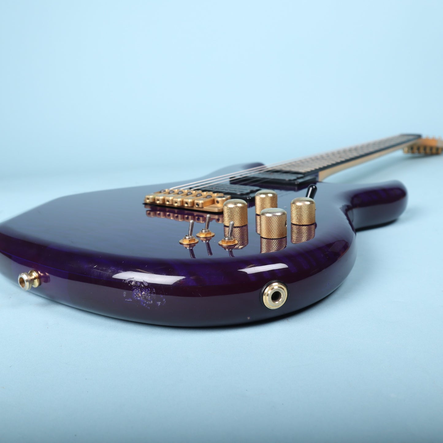 Carvin DC400T Purple Quilt Maple Neck Through Electric Guitar USA