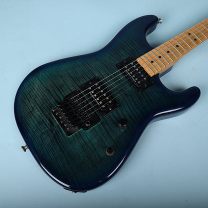 Front body perspective showing pickups and Floyd Rose bridge