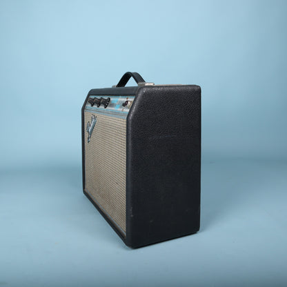 Left profile view of the amplifier cabinet.