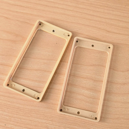 1980s Vintage DiMarzio USA Cream Humbucker Pickup Mounting Rings - Pair