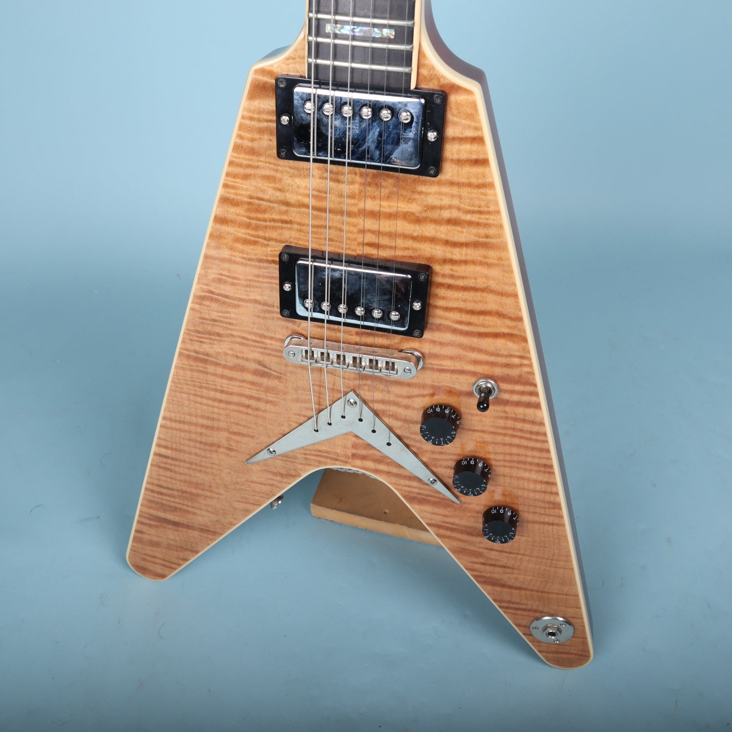 2003 Dean USA V Flame Maple Top Electric Guitar Mahogany Neck