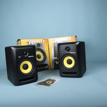 KRK Rokit 6 G3 Powered Studio Monitors (Pair) with Boxes