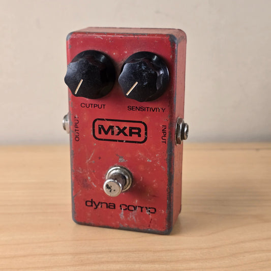 Vintage 1980 MXR Dyna Comp Block Logo Compressor Pedal