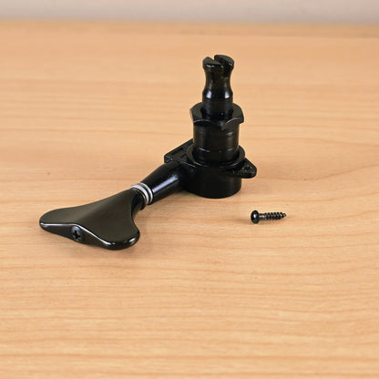 Detailed view of the tuning peg post and bushing assembly