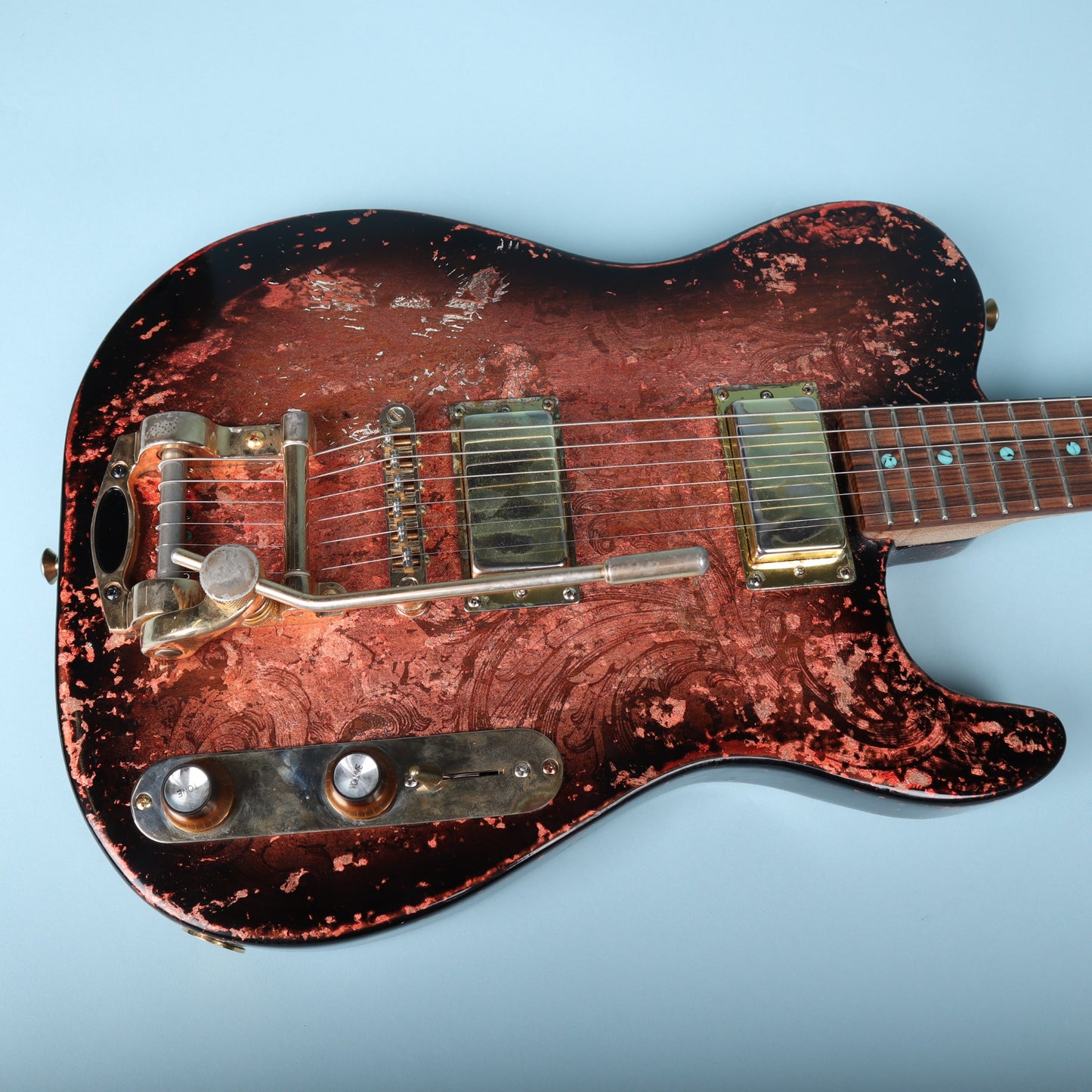 Wanderkauven Custom Shop Archangel T-Style Copper Leaf Flame Maple Neck